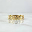 Interlaced Circles Ring 2.85gr / Size 7 / White Zircons 18K Yellow Gold *