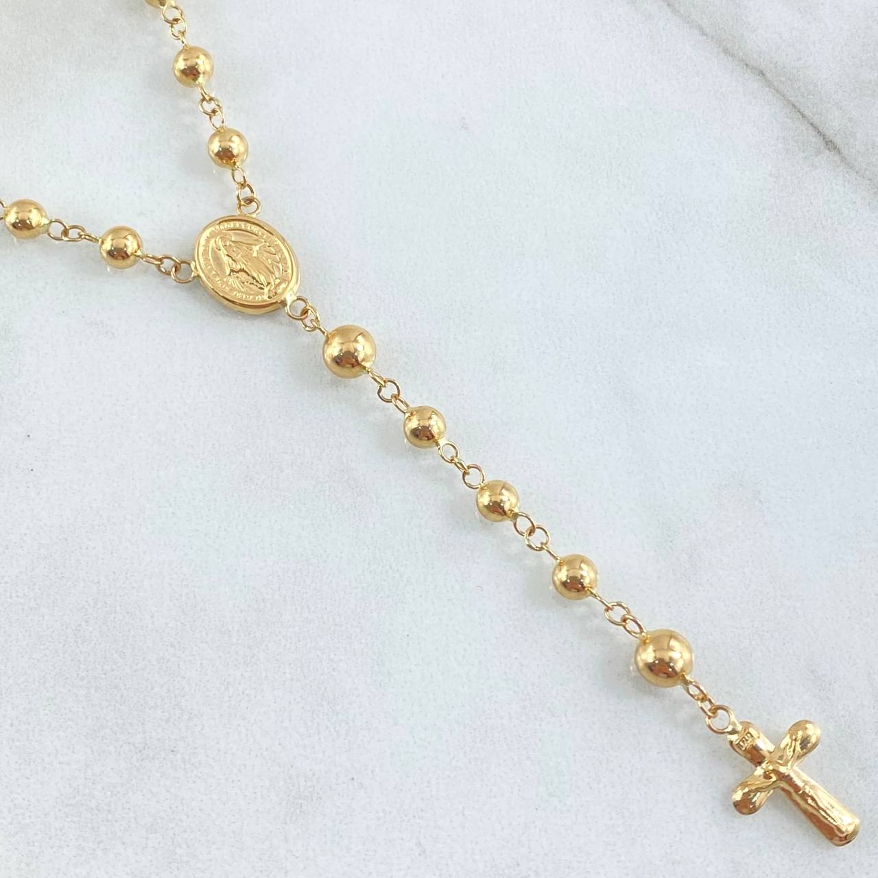Miraculous Virgin Rosary 8.55gr / 55cm / 18K Gold ©
