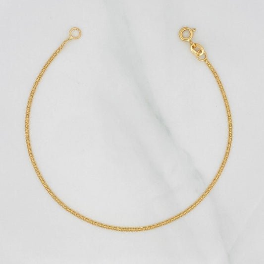 Pulso Chino 2.55g / 7 1/4 in / 2.36mm Oro Amarillo 18K