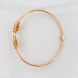 Pulso Aro Trebol 6.8g / 7 in / 1mm Oro Rosa 18K
