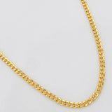 Cadena Cubana 3.8g / 24 in / 2.3mm Oro Amarillo 18K