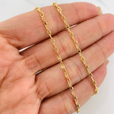 Cadena Escalera Volga 3.55g / 24 in / 2.4mm Oro Amarillo 18K