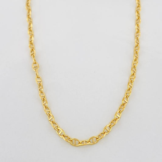 Cadena Escalera Volga 3.55g / 24 in / 2.4mm Oro Amarillo 18K