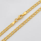 Pulso Cubano 2.45g / 7 3/4 in / 3.2mm Oro Amarillo 18K