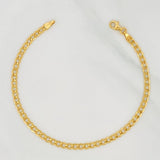 Pulso Cubano 2.45g / 7 3/4 in / 3.2mm Oro Amarillo 18K