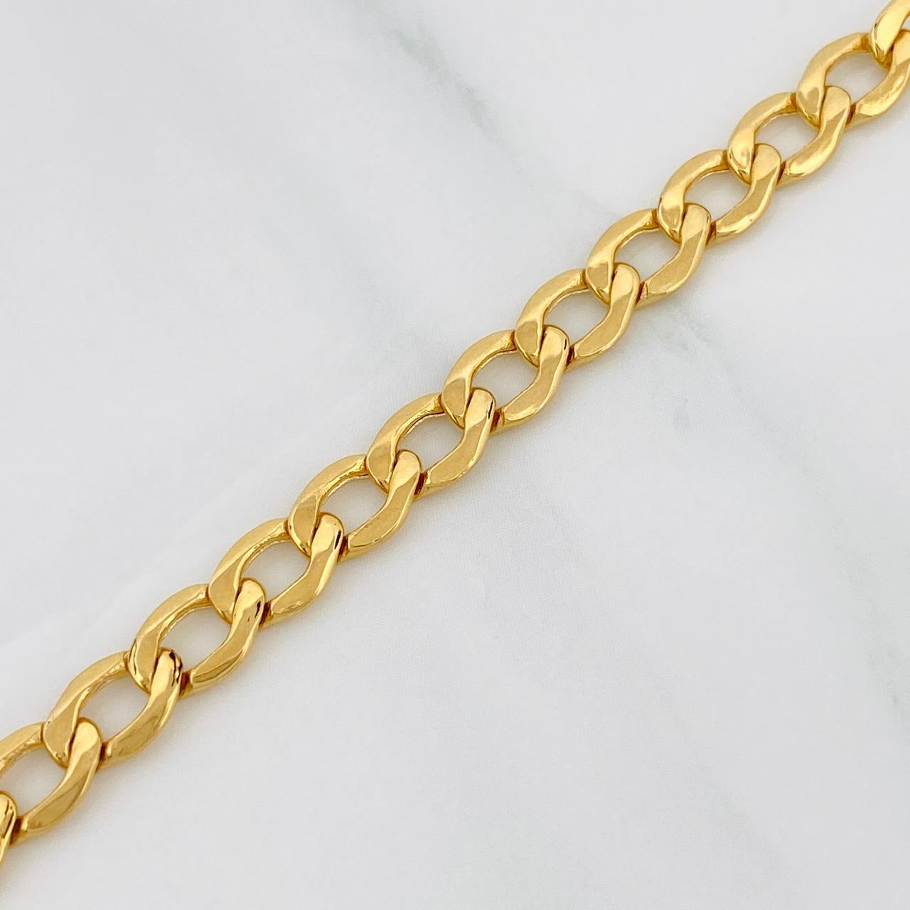 Pulso Cubano 4.3g / 7 1/2 in / 5.2mm Oro Amarillo 18K
