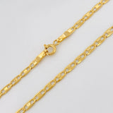 Pulso Escalera Plana 1.35g / 8 in / 2.5mm Oro Amarillo 18K