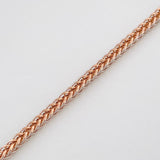 Pulso Franco 2g / 7 3/4 in / 1.85mm Dos Oros Blanco Rosa 18K