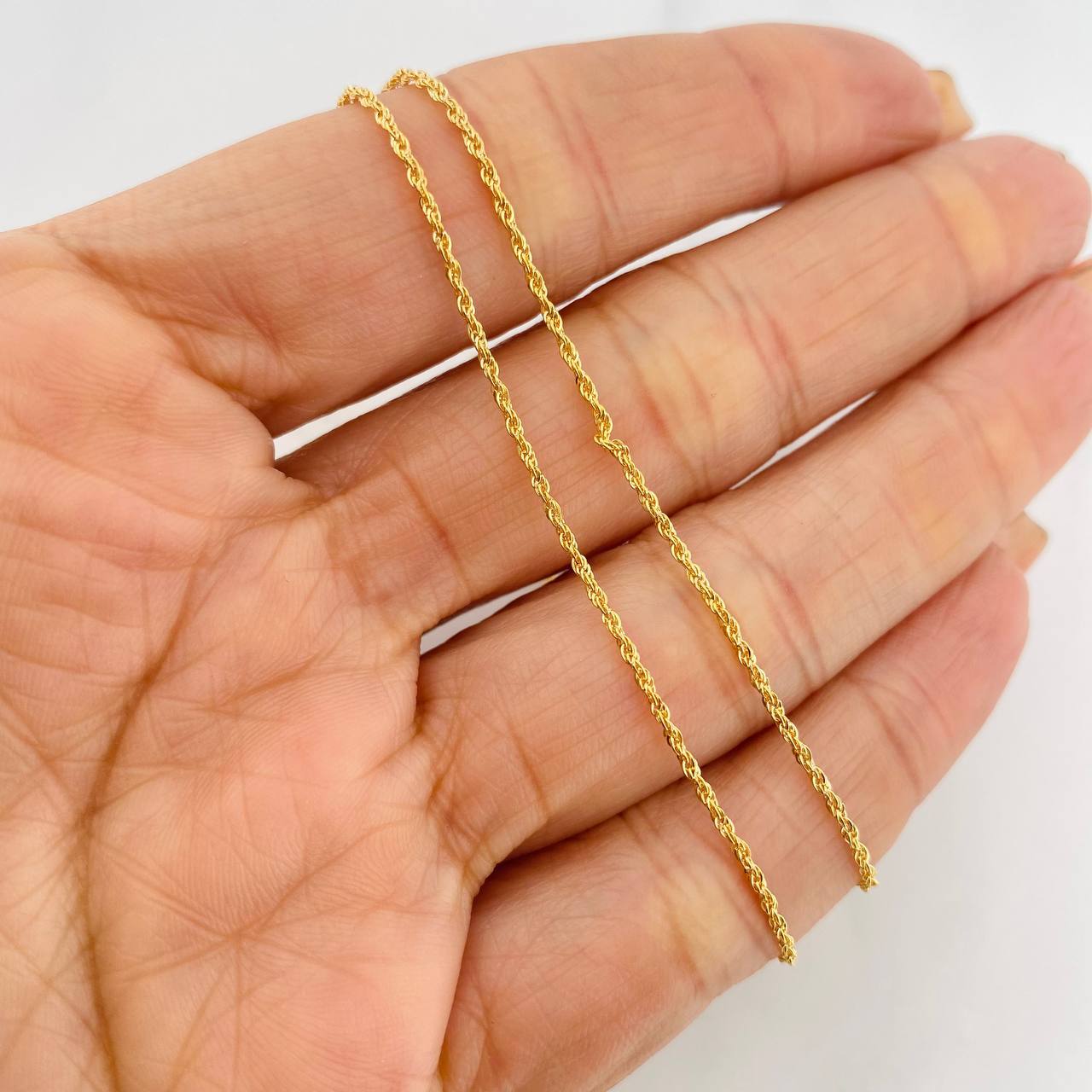 Cadena Lazo 0.9g / 20 in / 1.14mm Oro Amarillo 18K