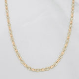 Cadena Escalera Plana Diamantada 2.25g / 20 in / 1.74mm Tres Oros 18K