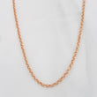 Cadena Aro Seguido 2.45g / 24 in / 2mm Oro Rosa 18K