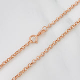 Cadena Rolo 2.5g / 24 in / 2.07mm Oro Rosa 18K