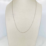 Cadena Veneciana 1.05g / 18 in / 0.48mm Oro Blanco 18K