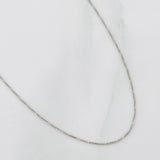 Cadena Veneciana 1.05g / 18 in / 0.48mm Oro Blanco 18K