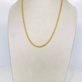 Cadena China 3.45g / 24 in / 2.12mm Oro Amarillo 18K