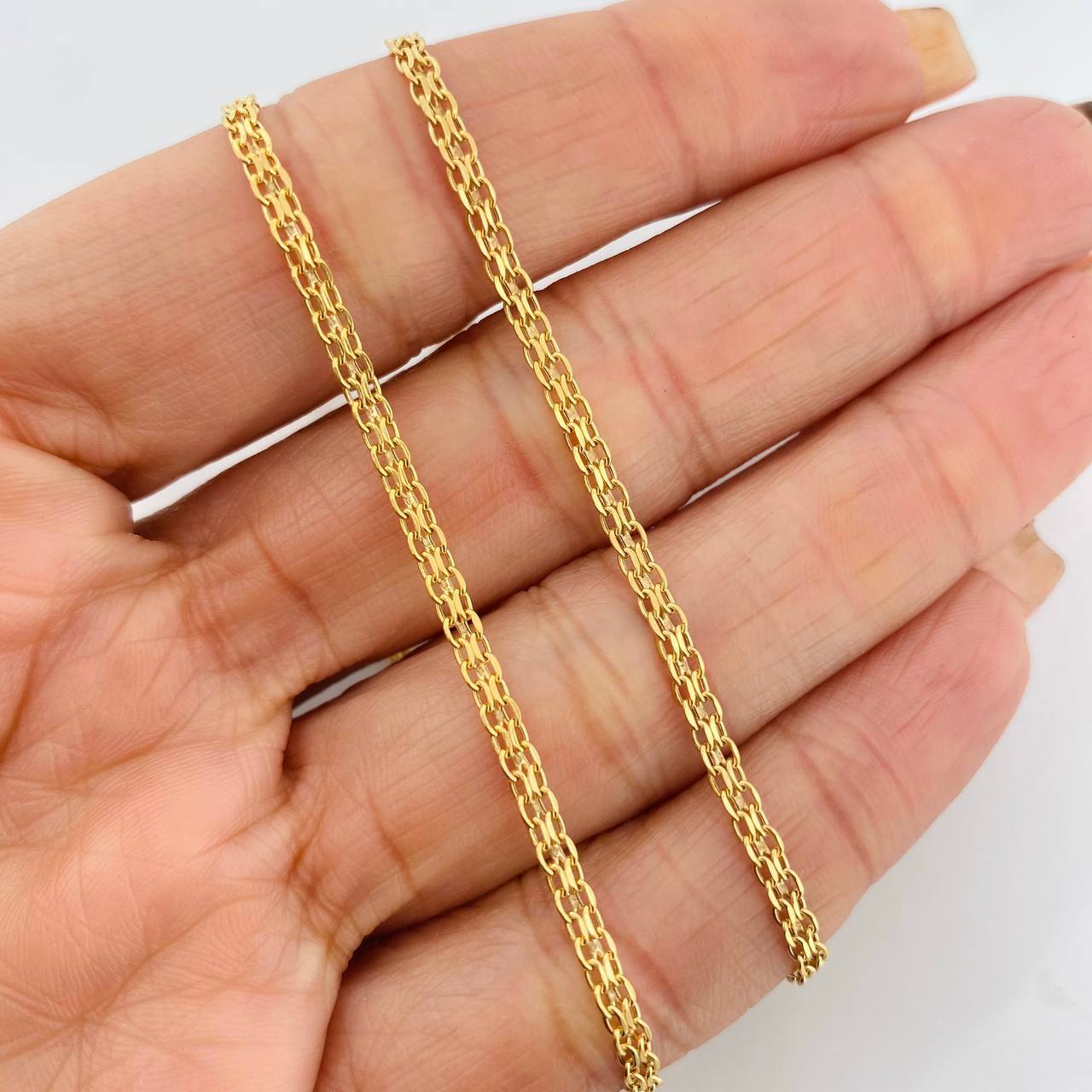 Cadena China 3.45g / 24 in / 2.12mm Oro Amarillo 18K