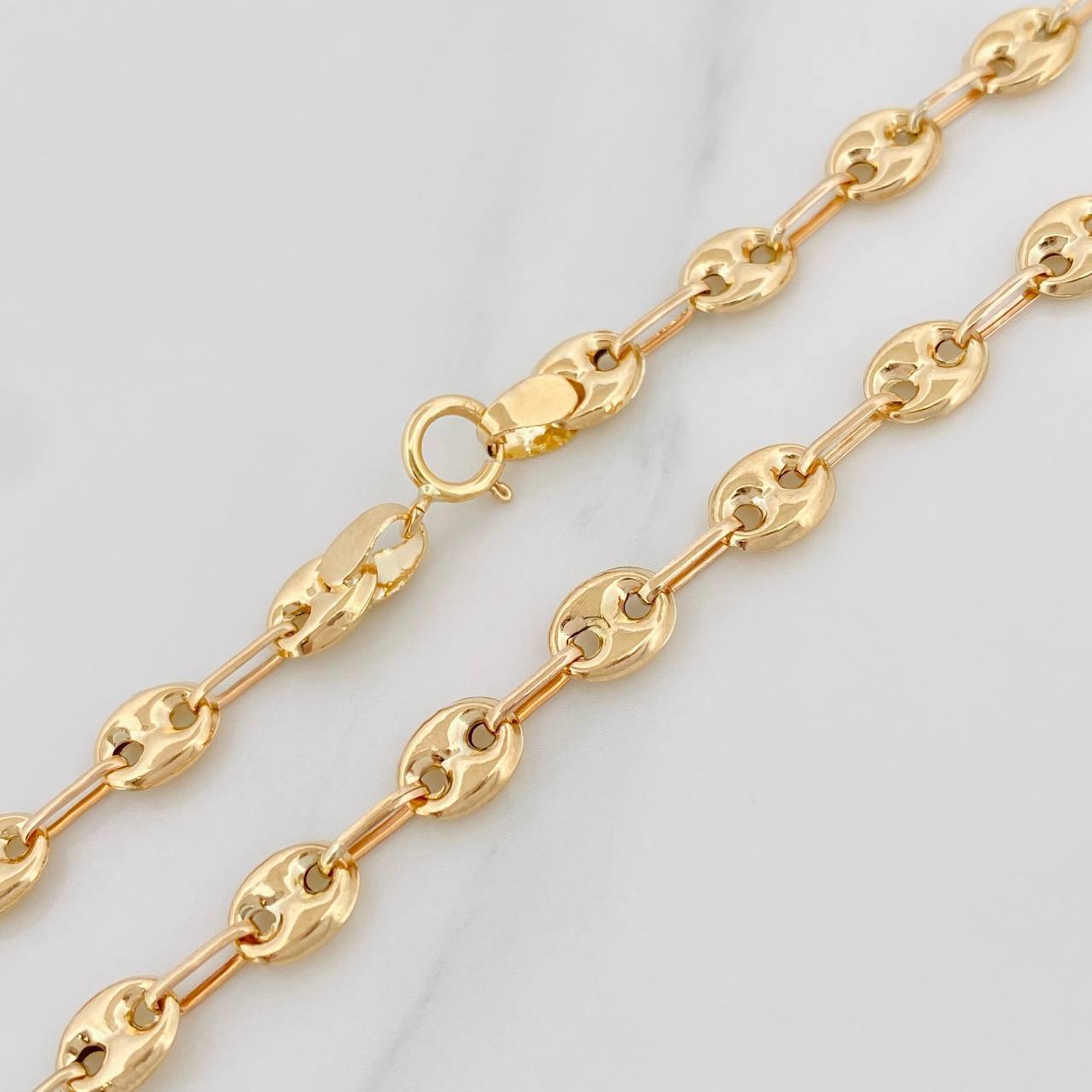 Cadena GC 8.15g / 24 in / 5.13mm Oro Amarillo 18K