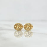 Topos GC Diamantado 1gr / 7.6mm Oro Amarillo 18K