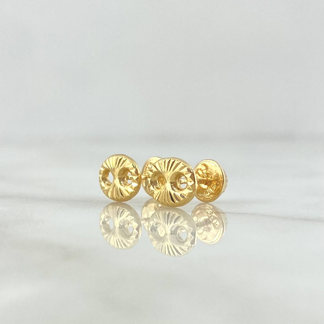 Stud Earrings GC Diamond Cut 0.8gr / 18K Gold *