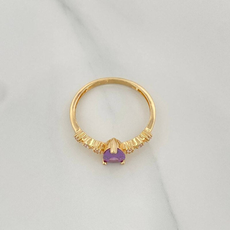 Solitaire Ring Drop 2.15 g / T7 Yellow Gold 18K