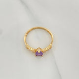 Solitaire Ring Drop 2.15 g / T7 Yellow Gold 18K