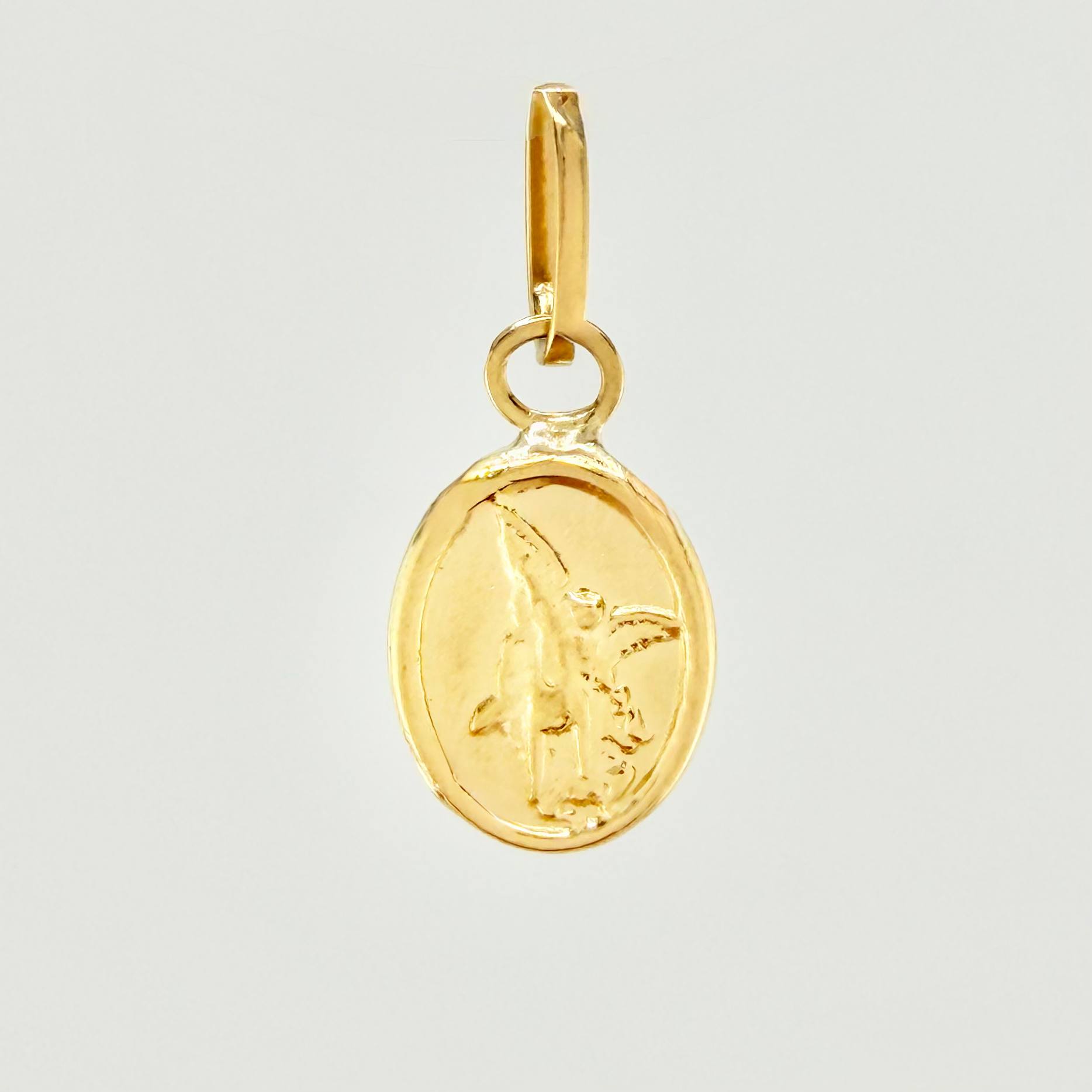Dije San Miguel Arcangel 0.25gr / 1/2 in / Oro Amarillo 18K