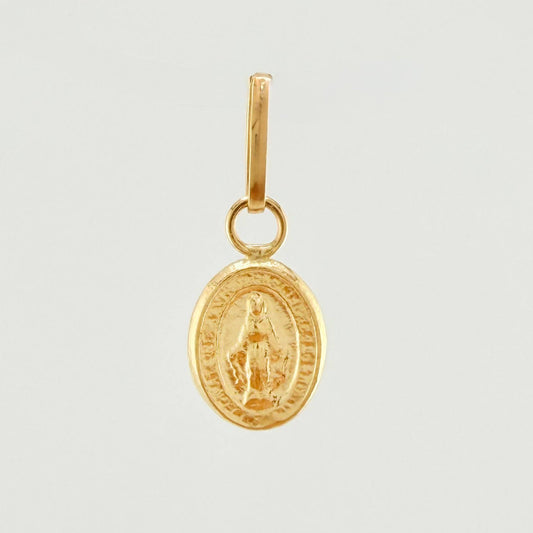 Dije Virgen Milagrosa 0.2gr / 1/2 in / Oro Amarillo 18K