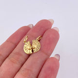 Dije Sol Pareja 1gr / 3/4 in / Oro Amarillo 18K *