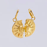 Dije Sol Pareja 1gr / 3/4 in / Oro Amarillo 18K *