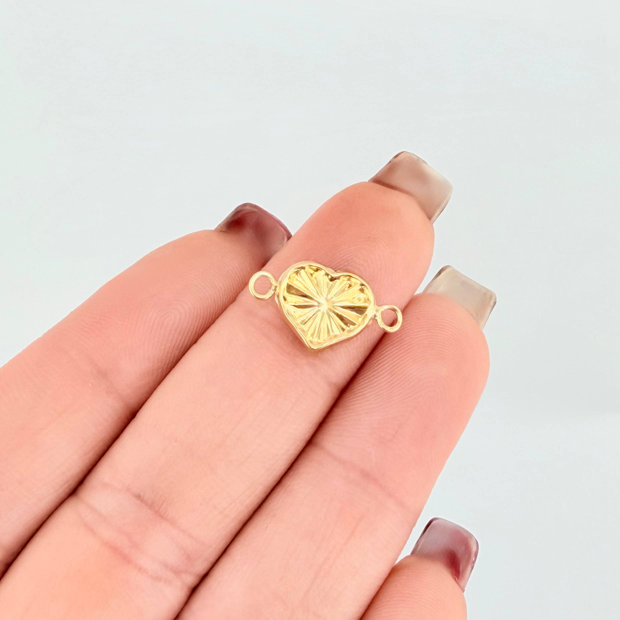 Heart Charm 0.5gr / 3/4 in / Yellow Gold 18K ©