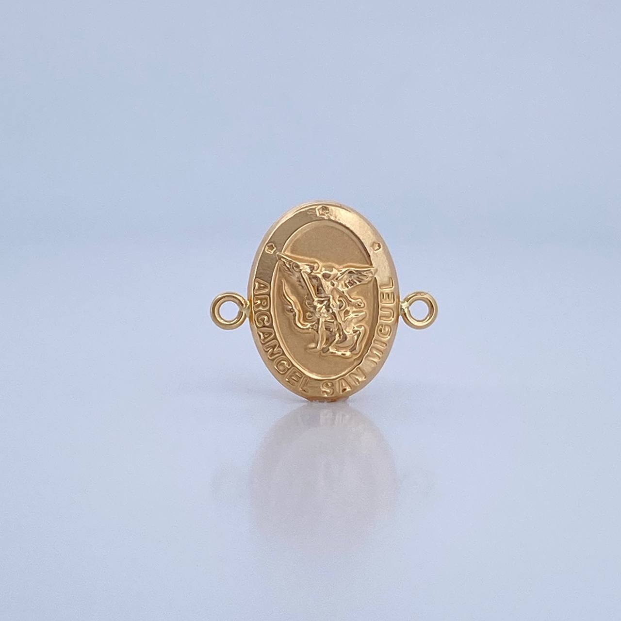 Herraje San Miguel Arcangel 1.15gr / 2cm / Troquelado Oro Amarillo 18K &
