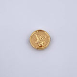 Herraje San Miguel Arcangel 0.7gr / 1.2cm / Tambor Oro Amarillo 18K &