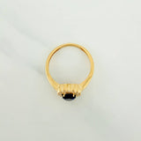 Oval Halo Ring 2.2 g / T6 3/4 18K Yellow Gold