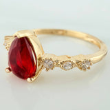 Halo Drop Ring 1.85 g / T6 1/4 18K Yellow Gold
