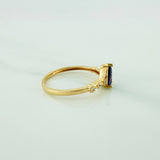 Halo Drop Ring 2.2 g / T7 1/4 18K Yellow Gold