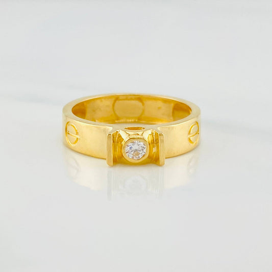 Screw Ring 3.85 g / T7 Yellow Gold 18K