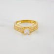 Solitaire Ring Bridge 3.95 g / T6 3/4 Yellow Gold 18K
