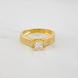 Solitaire Ring Bridge 3.95 g / T6 3/4 Yellow Gold 18K