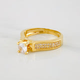 Solitaire Ring Bridge 3.95 g / T6 3/4 Yellow Gold 18K