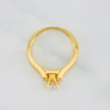 Solitaire Ring Bridge 3.95 g / T6 3/4 Yellow Gold 18K