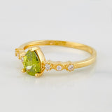 Halo Drop Ring 2.3 g / T8 Yellow Gold 18K