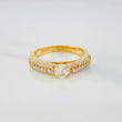 Solitaire Ring Churumbela 3 g / T7 Two Yellow White Gold 18K