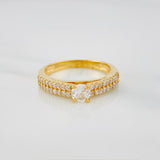 Solitaire Ring Churumbela 3 g / T7 Two Yellow White Gold 18K