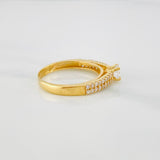 Solitaire Ring Churumbela 3 g / T7 Two Yellow White Gold 18K