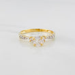 Solitaire Ring 2.05 g / T7 1/4 Two Yellow White Gold 18K