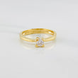 Solitaire Ring 2.35 g / T6 1/4 Yellow Gold 18K