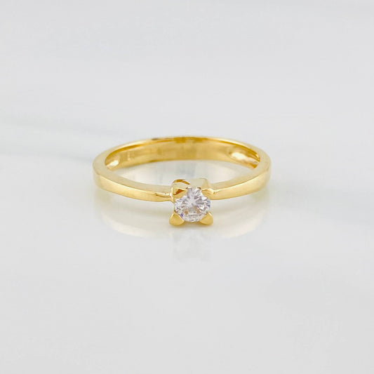 Solitaire Ring 2.35 g / T6 1/4 Yellow Gold 18K
