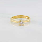 Solitaire Ring 2.35 g / T6 1/4 Yellow Gold 18K