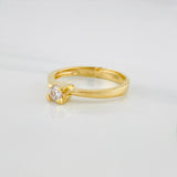 Solitaire Ring 2.35 g / T6 1/4 Yellow Gold 18K