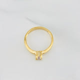 Solitaire Ring 2.35 g / T6 1/4 Yellow Gold 18K